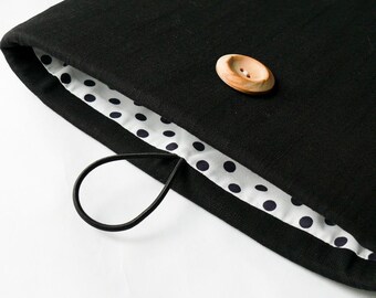 2024 Kindle Case Linen Kindle Colorsoft Sleeve Black Kindle Paperwhite Case Fire HD 8 Case Handmade Kindle Sleeve -  Shock Absorbent Padding