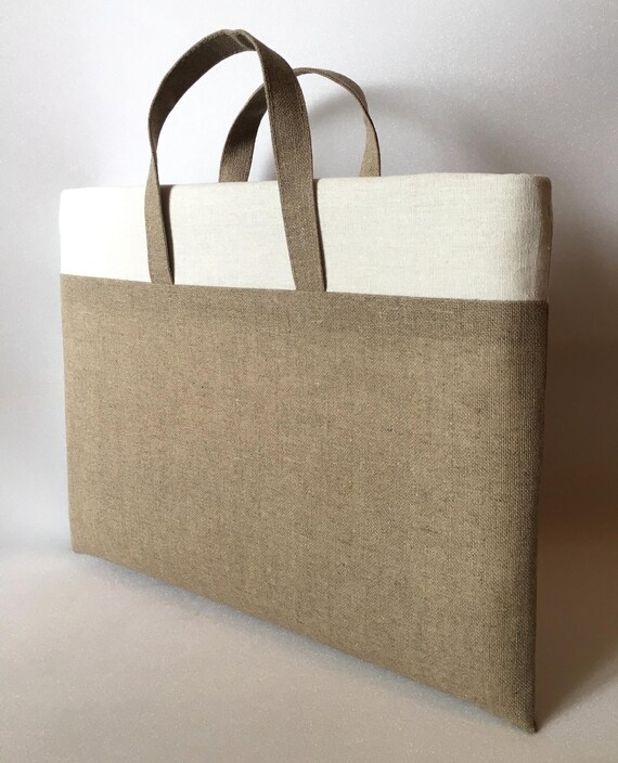 Laptop Bag MacBook Air 15 inch Case Linen MacBook Pro 14 Sleeve Case with Handle Laptop Case Custom Size for All Models - Shockproof Padding