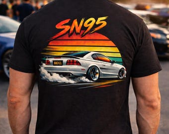 SN95 Life Sunset Shirt, Car Guy Shirt, Car Ladie's Shirt, Ladie's shirt, Men's Mustang Shirt, Christmas gift, SN95 mustang shirt