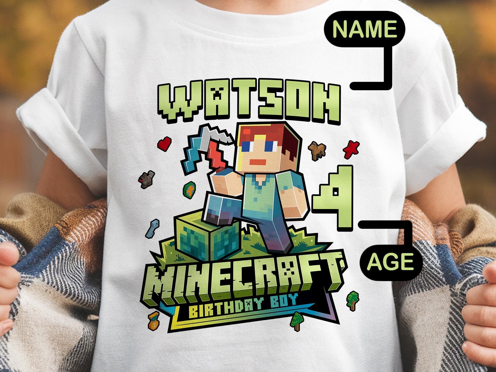 Custom Minecraft Family Shirts