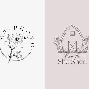 Design de logotipo personalizado desenhado à mão, logotipo personalizado para empresas, logotipo desenhado à mão, design de logotipo comercial, logotipo botânico, logotipo de fotografia, logotipo de carimbo