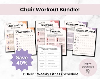Senior Chair Exercise Bundle: Strength, Balance & Flexibility (Digital Download)