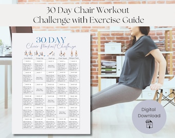 30-dniowe wyzwanie treningowe z krzesłem: siła i mobilność (wersja do pobrania)