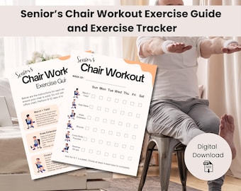 Senior Chair Workout Guide: Exercise Tracker, Improve Balance (Digital Download)