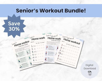 Senior Home Workout Bundle: Strength & Balance Exercises (Digital Download)