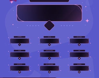 Animated Moondust Prism Stream Alerts: Dreamy Purple Space for Twitch and OBS/Streamlabs