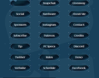 Lunaris Veil Stream Panels: Minimalist Celestial Moonlight for Twitch