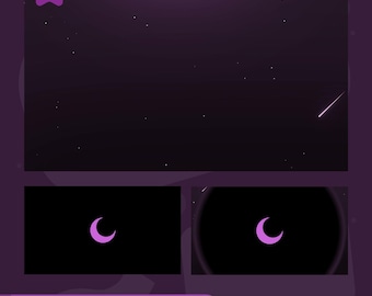 Nebula Serenade Stinger Transition: Purple Galaxy Lofi for Twitch and OBS/Streamlabs