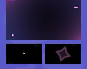 Moondust Prism Stinger Transition: Dreamy Purple Space for Twitch and OBS/Streamlabs