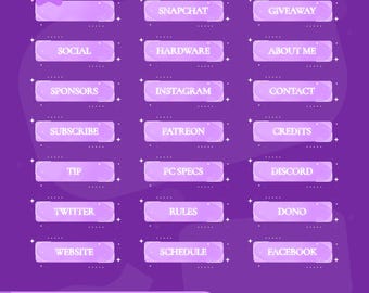 Pastel Starlight Stream Panels: Soft Lavender for Twitch and OBS/Streamlabs