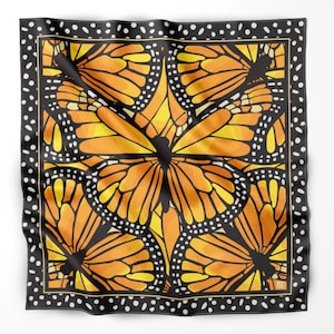 Monarch Journey Silk Scarf