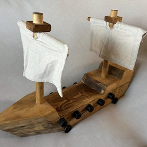 Personalized Wooden Toy Pirate Ship