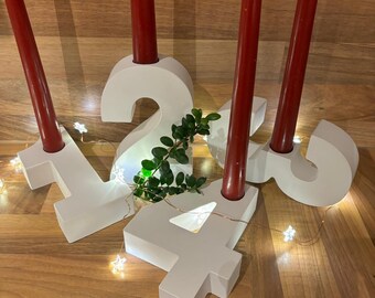 Adventskranz aus Raysin- Adventszahlen - Weihnachten