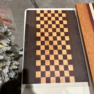 Custom handmade end grain cutting board.
