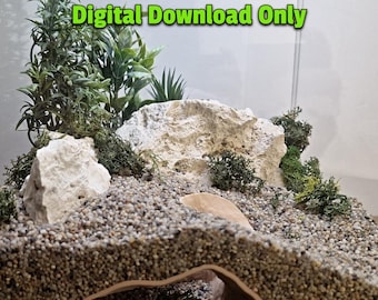 Reef Cave STL File: 3D Printable Aquarium & Terrarium Decor (Digital Download)