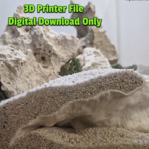 Flow Aquarium Cave - Printable Fish Hideout, Aquarium & Terrarium Decor, Fish Tank Accessories | STL File for 3D Print