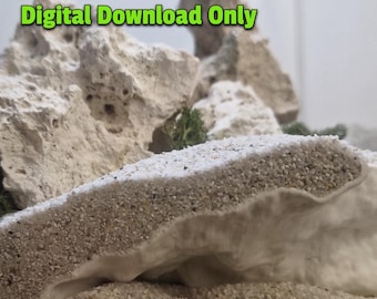 Grotta per acquario Flow - Nascondiglio per pesci stampabile, decorazioni per acquari e terrari, accessori per acquari / File STL per stampa 3D