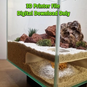 Volcano Corner Cave: Aquarium & Terrarium Decor (3D Printable STL)