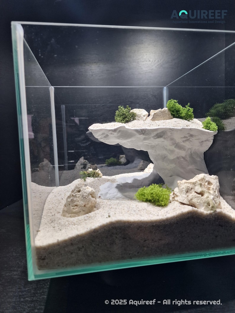 Printable Aquarium & Terrarium Cave STL, Vertical Cliff Hide Shelter ...