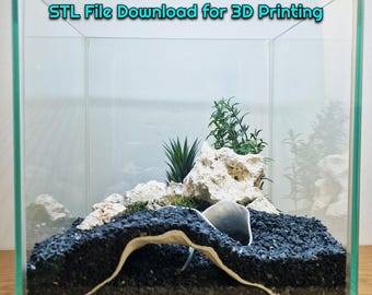 Aquarium Underground Fish Cave, Fish Tank Hideout Maze, Jing Jang | 3D Printable STL File