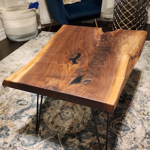 Unique Live Edge Walnut Coffee Table