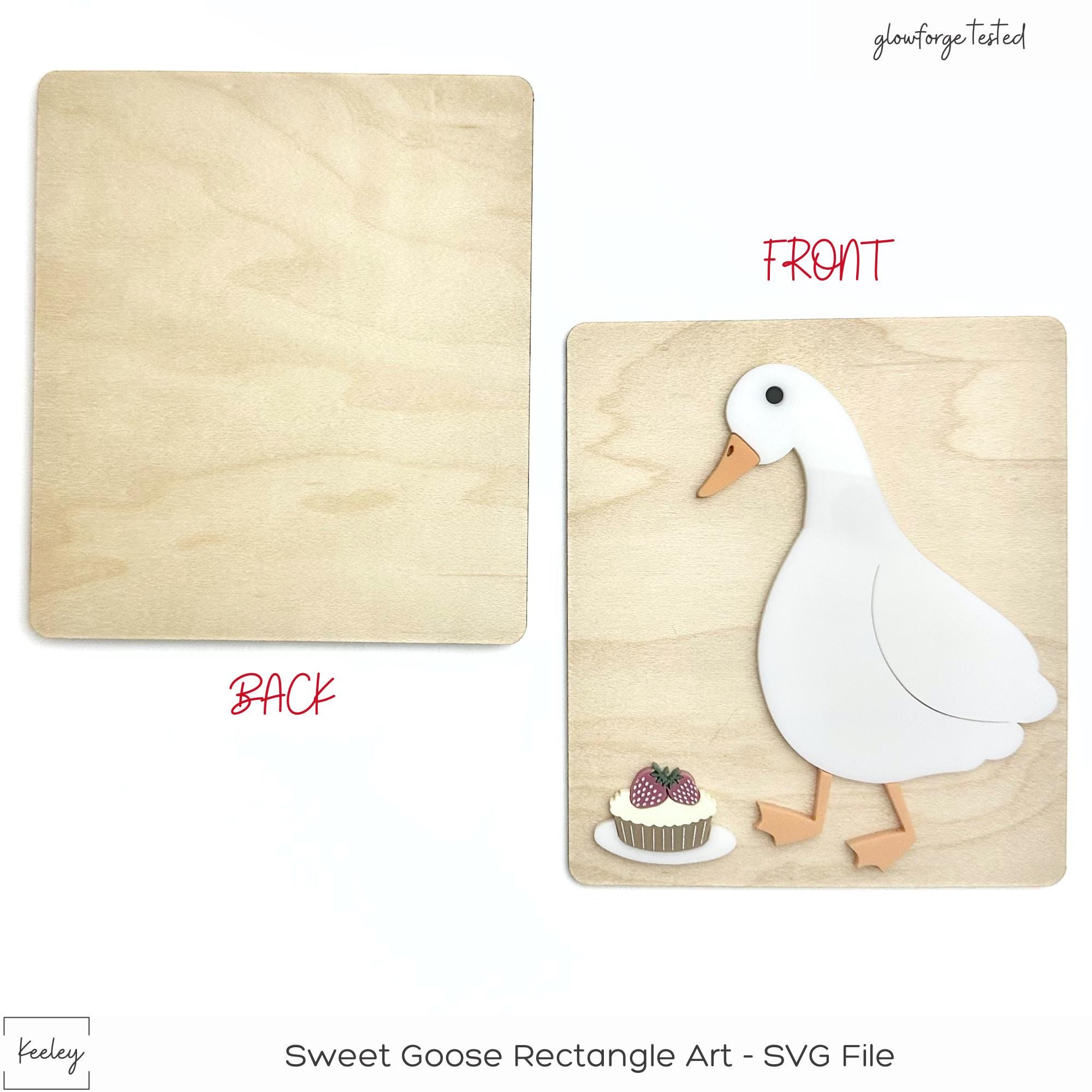 SVG File | Sweet Goose Rectangle Art Bundle SVG | Laser Cut File ...