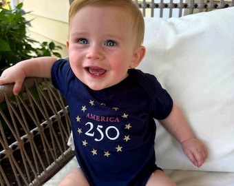 America 250 Infant Onesie | Independence Day Colonial Heritage Bodysuit