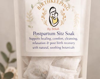 Postpartum Sitz Soak, Herbal Sitz Bath, After Birth Care, Comfort, New Mom Gift, Postpartum Recovery