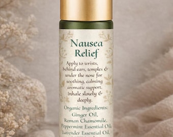 Übelkeit Relief Öl | Schwangerschaft und Übelkeit Unterstützung, Ätherisches Pfefferminz, Lavendel, Ingwer Öl für Reiseübelkeit, Übelkeit, Reisen