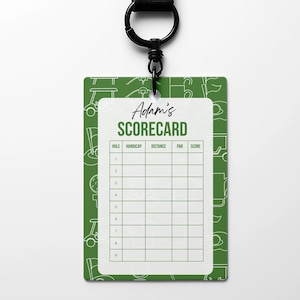 Cartão de pontuação de golfe personalizado - Torneios de golfe, despedida de solteiro de golfe, festa de aniversário de golfe, modelo de cartão de pontuação, cartão de pontuação de golfe de aniversário