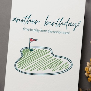 Cartão de aniversário para pais golfistas, Cartão de aniversário engraçado para golfistas, Cartão de aniversário engraçado, Modelo Canva