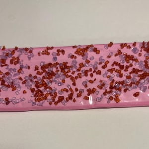 1 bar- Cherry Taffy with Sprinkles- 1 bar
