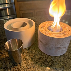 Cement Table Top Fire Pit
