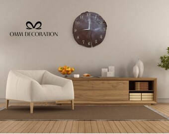 natural wood clock, handmade clock, log clock, rustic decor,wall ornaments, home decoration, farmhouse decor, wall decor, retro decor