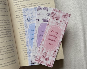 Bookish Era Collection. In my cowboy era - In my fantasy era - In my summer romance era BOOKMARKS