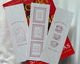 ACOTAR Bookmark - House of Wind Bookclub, Suriel Tea Co & To the Stars Who Listen