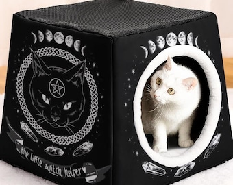 thumbnail image 2 of Halloween Cat Bed – Soft Cozy Pet House For Cats & Small Dogs 2 of 12