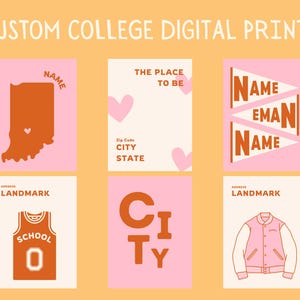 Custom College Digital Prints - Perfect for dorm or apartment!