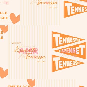 College Town Print - Knoxville, Tennessee - Perfect voor studentenhuis of appartement