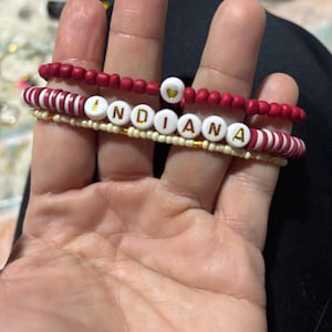 Indiana Hoosier Bracelet Stack