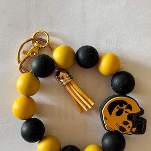 College wristlet keychains