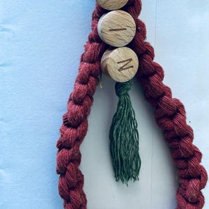 Personalized Macrame Keychain