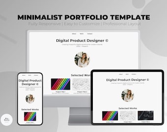 Minimalist Portfolio Template – Clean, Modern, and Responsive HTML/CSS Design