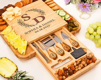 Charcuterie Board Personalized Hostess Gift Rustic Cutting Board Cheese board Farmhouse Decor Rustic Cutting Board Antique Decor