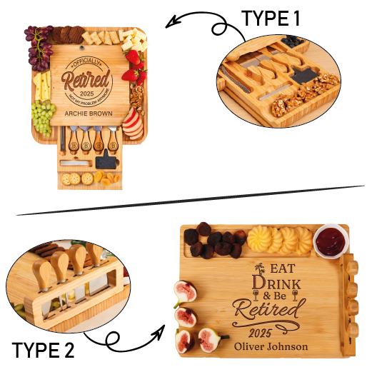 Personalized Bamboo Charcuterie Board Set, Engraved Home Decor Gift - Etsy