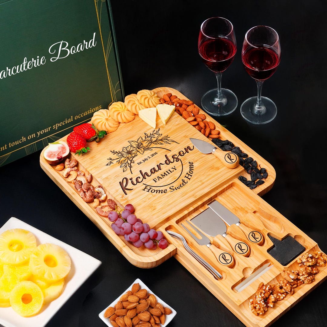 Charcuterie Board for Housewarming Gifts, Bridal Shower Gift, Custom ...