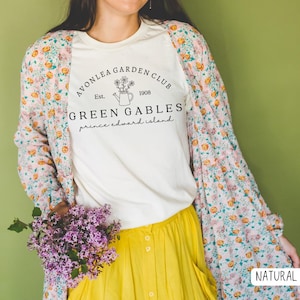 Anne von Green Gables Gardening Club Avonlea Shirt LM Montgomery Fan Buch Liebhaber Leser Shirt