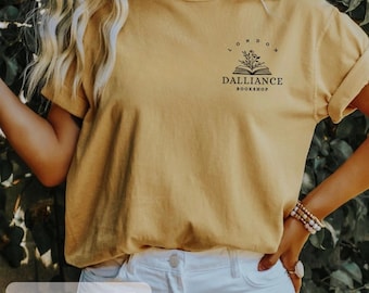 Emma M. Lion Simple Bookshop Shirt Book Inspired Bookish Book Lover Gift