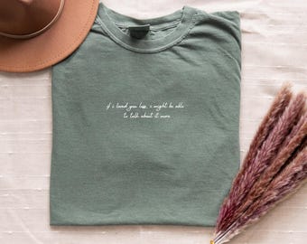Embroidered Mr. Knightley Quote Emma Jane Austen Shirt