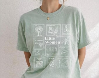 Little Women Postage Stamp Shirt Louisa May Alcott